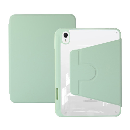 iPad Air 5 2022 / 4 2020 Acrylic Rotatable Holder Tablet Leather Case - Green