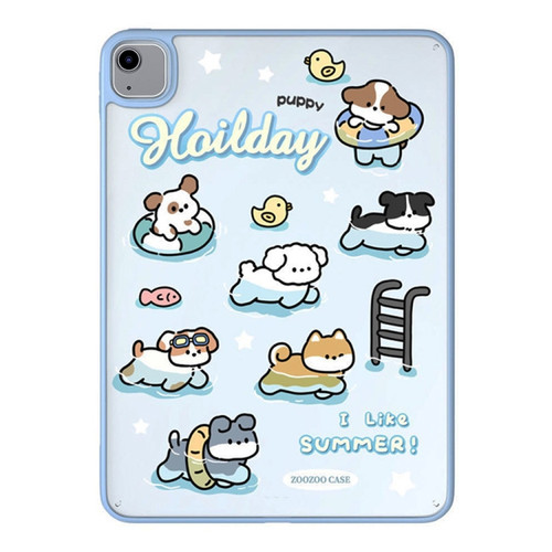 iPad Air 2022 / 2020 10.9 Painted Acrylic Tablet Case - Swimming Puppy