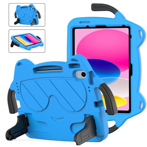 iPad 10th Gen 10.9 2022 Ice Baby EVA Shockproof Hard PC Tablet Case - Sky Blue+Black