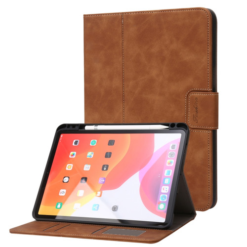 Calf Texture Horizontal Flip Leather Tablet Case iPad Air 2022 / 2020 10.9 - Brown