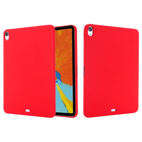 Solid Color Liquid Silicone Shockpoof Tablet Case iPad Air 2022 / 2020 10.9 - Red