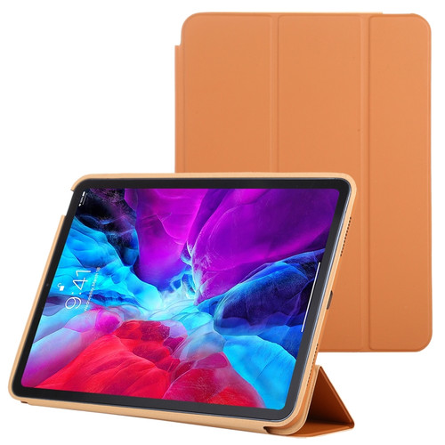 3-fold Horizontal Flip Smart Leather Case with Sleep / Wake-up Function & Holder iPad Air 2022 / 2020 10.9 - Orange