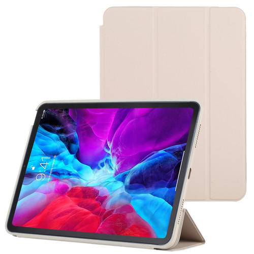 3-fold Horizontal Flip Smart Leather Case with Sleep / Wake-up Function & Holder iPad Air 2022 / 2020 10.9 - Grey