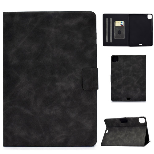iPad Air 2022 / 2020 10.9 Cowhide Texture Horizontal Flip Leather Case with Holder & Card Slots & Sleep / Wake-up - Grey