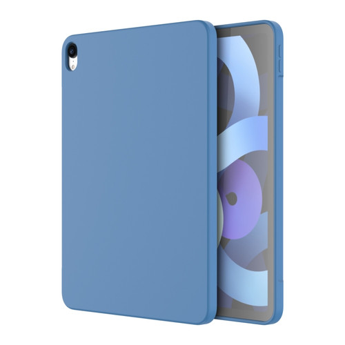 iPad Air 2022 / Air 2020 10.9 Mutural Silicone Microfiber Tablet Case - Light Blue