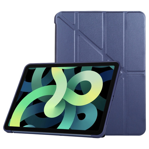 TPU Horizontal Deformation Flip Leather Case with Holder iPad Air 2022 / 2020 10.9 - Navy Blue