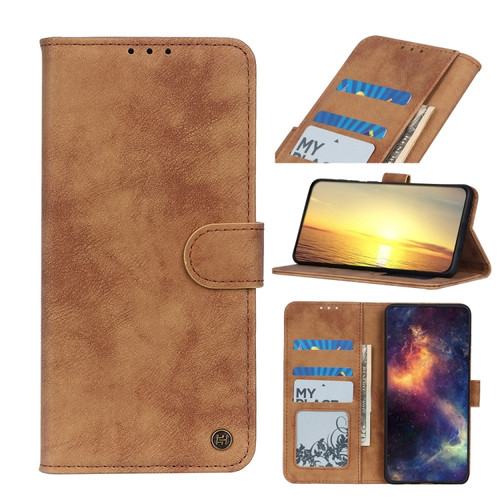Google Pixel 7 Pro 5G Antelope Texture Magnetic Buckle Leather Phone Case - Brown
