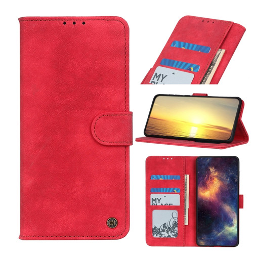 Google Pixel 7 Pro 5G Antelope Texture Magnetic Buckle Leather Phone Case - Red