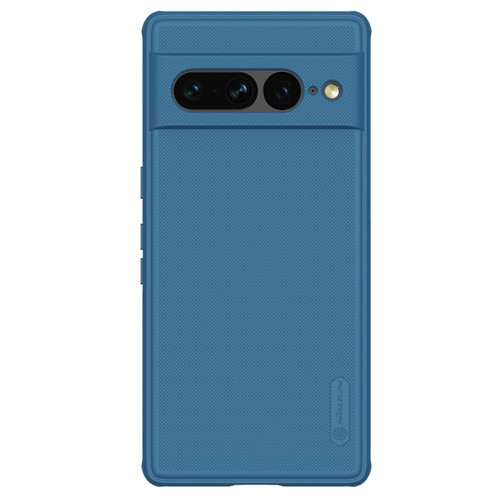 Google Pixel 7 Pro 5G NILLKIN Super Frosted Shield Pro PC + TPU Phone Case - Blue