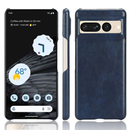 Google Pixel 7 Pro 5G Shockproof Litchi Texture PC + PU Case - Blue