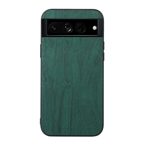 Google Pixel 7 Pro 5G Wood Texture PU Phone Case - Green