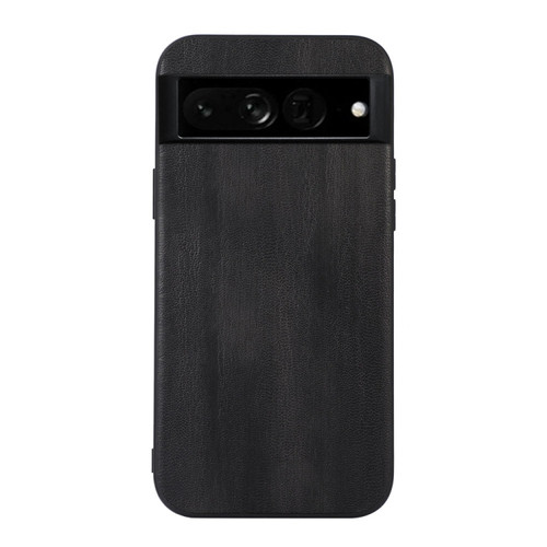 Google Pixel 7 Pro 5G Yellow Cow Texture PU Phone Case - Black