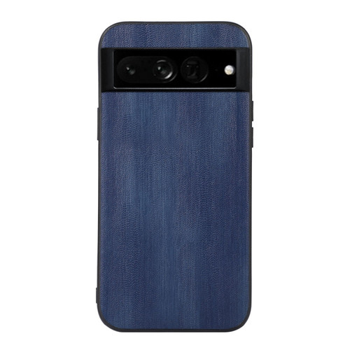Google Pixel 7 Pro 5G Yellow Cow Texture PU Phone Case - Blue