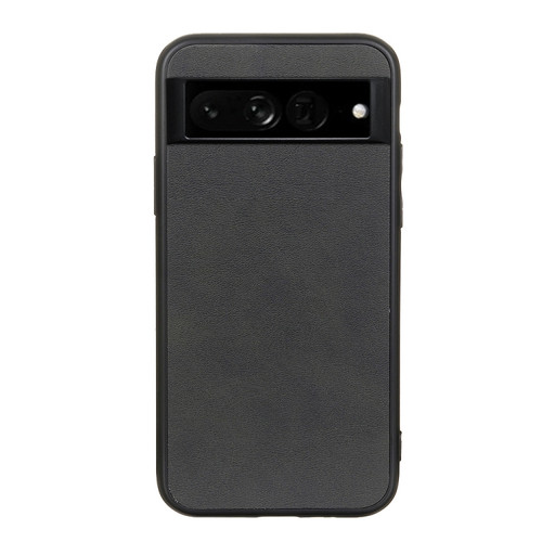 Google Pixel 7 Pro Accurate Hole Two-color Calf Texture PU Phone Case - Black
