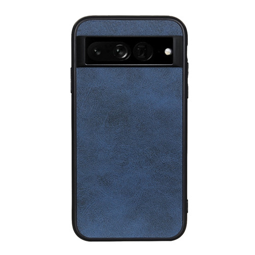 Google Pixel 7 Pro Accurate Hole Two-color Calf Texture PU Phone Case - Blue