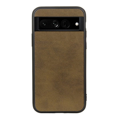 Google Pixel 7 Pro Accurate Hole Two-color Calf Texture PU Phone Case - Green