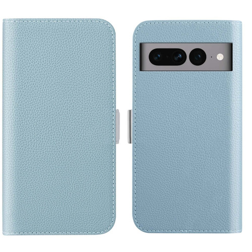 Google Pixel 7 Pro Candy Color Litchi Texture Leather Phone Case - Light Blue