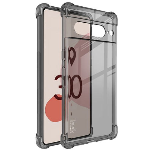 Google Pixel 7 Pro imak Shockproof Airbag TPU Phone Case - Transparent Black