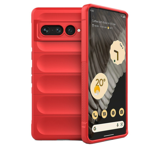 Google Pixel 7 Pro Magic Shield TPU + Flannel Phone Case - Red