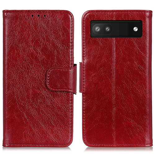 Google Pixel 7a Nappa Texture Leather Phone Case - Red