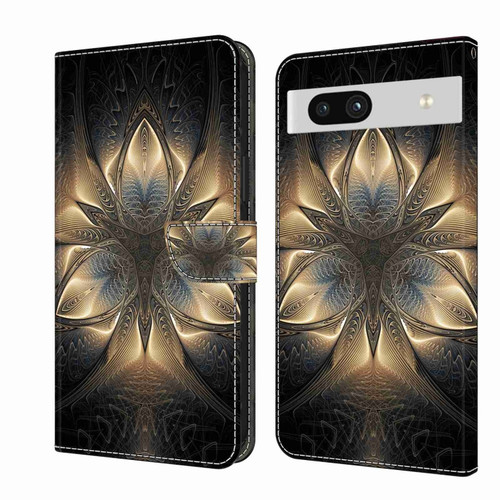 Google Pixel 7a Crystal 3D Shockproof Protective Leather Phone Case - Luminous Building