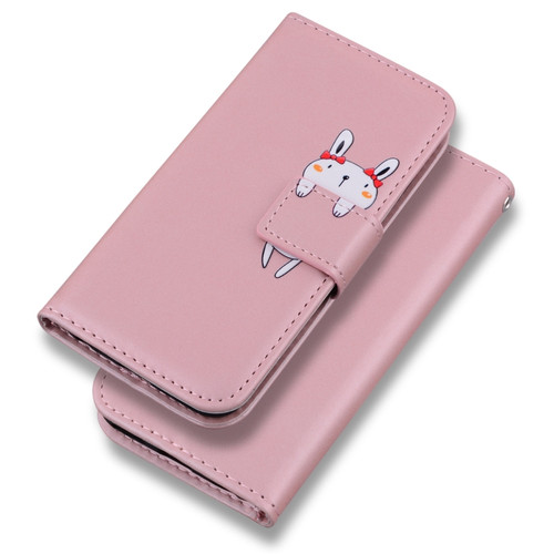 Google Pixel 7a Cartoon Buckle Horizontal Flip Leather Phone Case - Pink