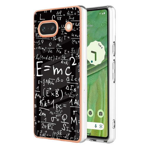 Google Pixel 7a Electroplating Dual-side IMD Phone Case - Equation