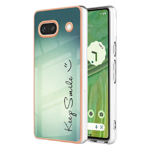 Google Pixel 7a Electroplating Dual-side IMD Phone Case - Smile