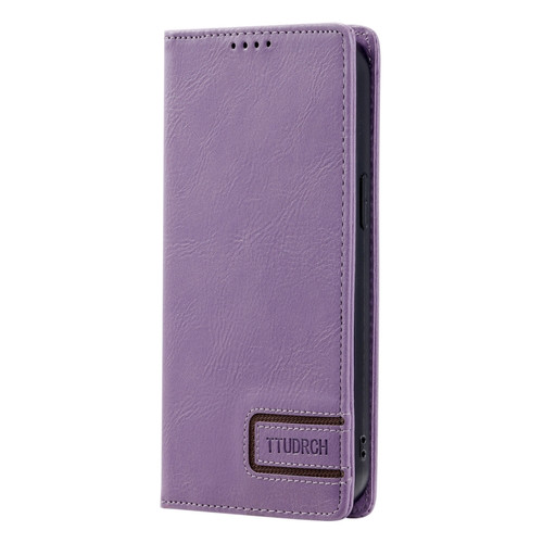 Google Pixel 7a TTUDRCH RFID Retro Texture Leather Phone Case - Purple