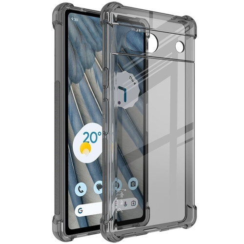 Google Pixel 7a imak Shockproof Airbag TPU Phone Case - Transparent Black