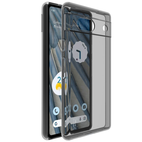 Google Pixel 7a IMAK UX-5 Series Transparent Shockproof TPU Protective Phone Case - Transparent Black