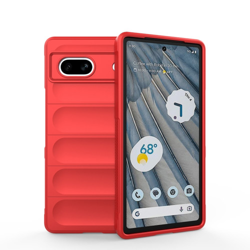 Google Pixel 7a Magic Shield TPU + Flannel Phone Case - Red