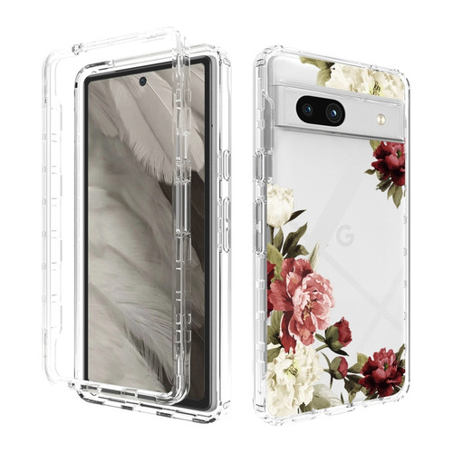Google Pixel 7a Transparent Painted Phone Case - Rose