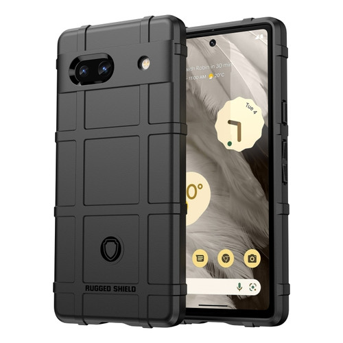 Google Pixel 7A Full Coverage Shockproof TPU Phone Case - Black