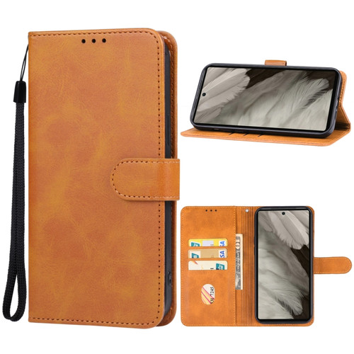 Google Pixel 7a Leather Phone Case - Brown