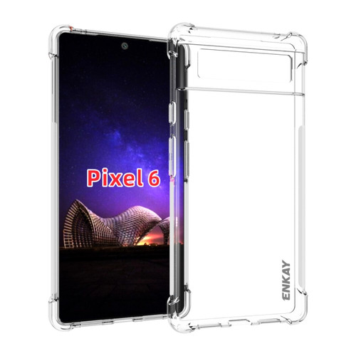 Google Pixel 6 ENKAY Transparent TPU Shockproof Case