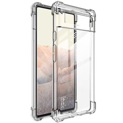 Google Pixel 6 IMAK All-inclusive Shockproof Airbag TPU Case with Screen Protector - Transparent