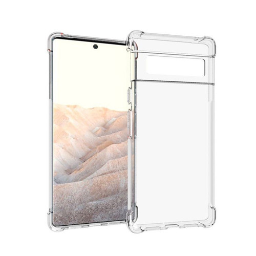 Google Pixel 6 Pro Shockproof Non-slip Waterproof Thickening TPU Protective Case  - Transparent