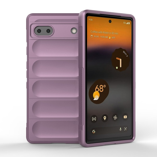 Google Pixel 6a Magic Shield TPU + Flannel Phone Case - Purple