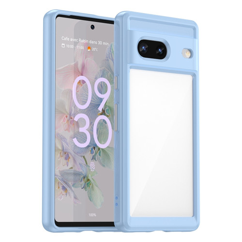 Google Pixel 7 5G Colorful Series Acrylic + TPU Phone Case - Blue