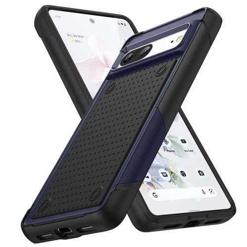 Google Pixel 7 5G PC + TPU Shockproof Protective Phone Case - Blue+Black