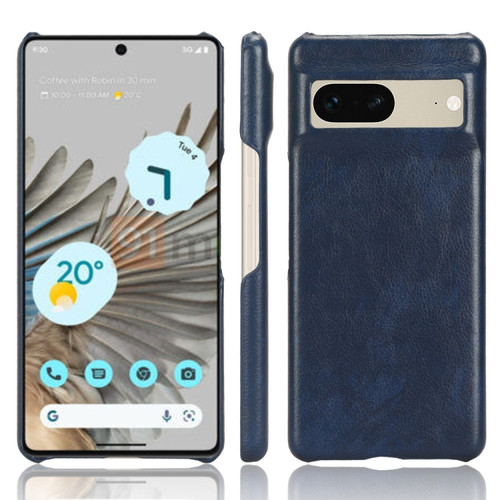 Google Pixel 7 5G Shockproof Litchi Texture PC + PU Case - Blue