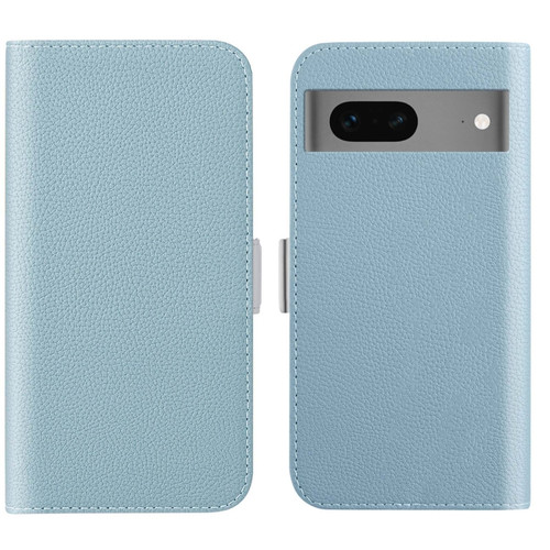 Google Pixel 7 Candy Color Litchi Texture Leather Phone Case - Light Blue