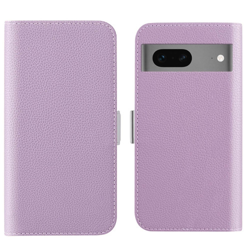 Google Pixel 7 Candy Color Litchi Texture Leather Phone Case - Light Purple
