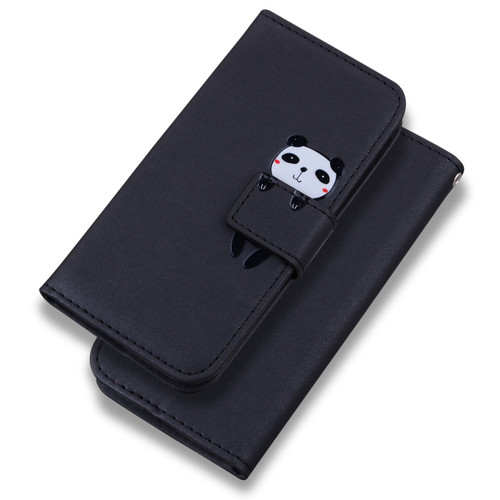 Google Pixel 7 Cartoon Buckle Horizontal Flip Leather Phone Case - Black