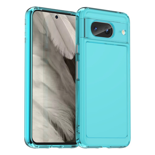 Google Pixel 8 Candy Series TPU Phone Case - Transparent Blue