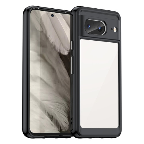 Google Pixel 8 Colorful Series Acrylic + TPU Phone Case - Black