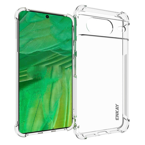 Google Pixel 8 ENKAY Clear TPU Shockproof Anti-slip Phone Case