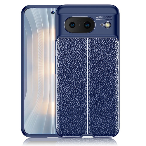 Google Pixel 8 Litchi Texture TPU Phone Case - Blue