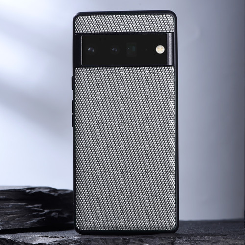 Google Pixel 8 Nylon Cloth Texture Shockproof PC+TPU Phone Case - Grey